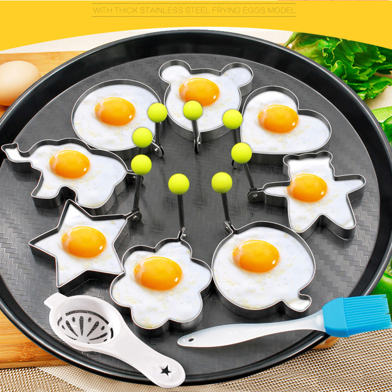 Stainless Steel Omelet Model Frying Egg Mold Creative Frying Egg Circle Fried Egg Model Sharper