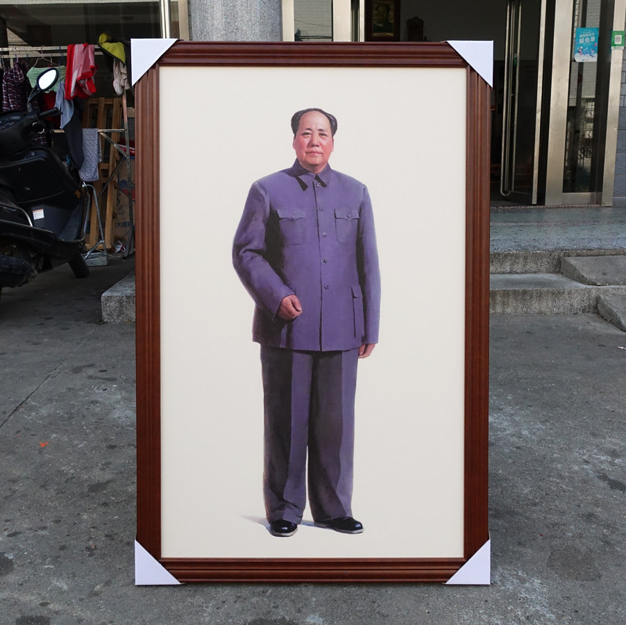 Chairman Mao Like Wall Paints Mao Zedong Full-body Standing Like Hall Great Man Hung Painting Company Recruiting and Town Residence with Box Decorative Painting