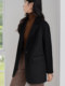 High-End Double-Sided Cashmere Coat for Women, Short Style, 2025 Autumn and Winter New Loose-Fitting Elegant Suit Collar Woolen Jacket