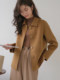High-end double-sided cashmere coat women's short 2025 autumn and winter new style high-end loose woolen coat for small people