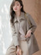 2025 Autumn and Winter New Double-Sided Cashmere Coat for Women, Mid-Length, Loose, High-End, Elegant 100% Wool Coat