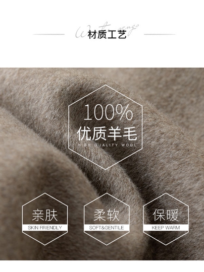 High-End Double-Sided Cashmere Coat for Women, 2025 Autumn and Winter New Slim-Fit Black Woolen Coat for Petite Women