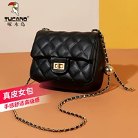 Цепь, небольшая сумка, сумка для телефона, из натуральной кожи, коллекция 2023, изысканный стиль, на цепочке