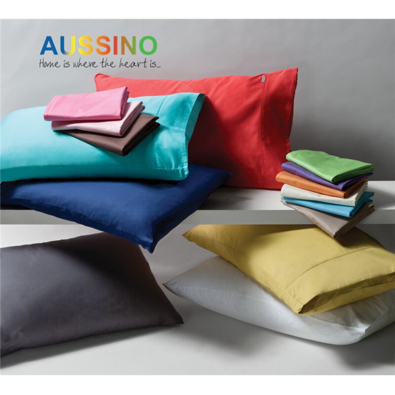 Australian Sinu cotton pillowcase solid color padded cotton single student dormitory pillowcase 48 * 74cm single pack