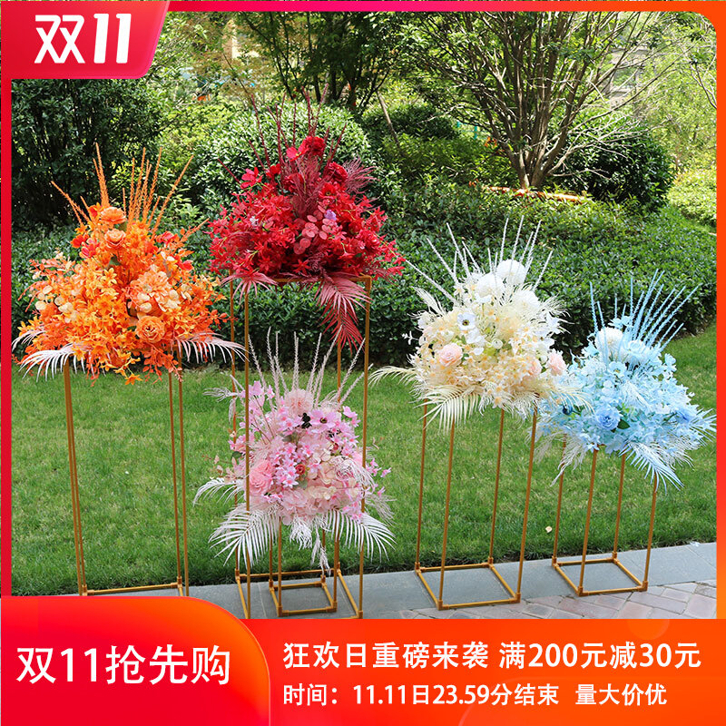 New wedding props road lead geometric road lead iron box road lead box road lead welcome area Rubik's cube road lead