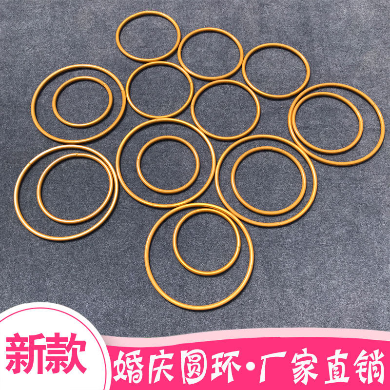 New wedding ring rings Rings Accessories Material Wedding Drapery Iron Circle Stage Cirque cord curtain iron ring Single circle