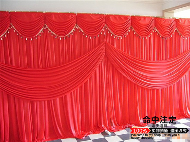 Wedding Props Chinese Background Yarn Dresses Wedding Ceremony Wedding Arrangement Stage Decoration Curtain Cloth Wholesale Wedding items Veil Clothing