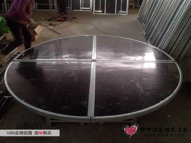 Round stage round T table semi-circular arched folding fold folio lifting walking show Wedding Terrace Wedding props wholesale