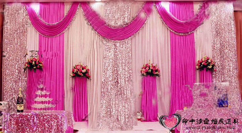 2022 new wedding celebration props background Mantle Stage Curtain Cloth Wedding Venue Background Veil Wedding wedding Wedding Props Items