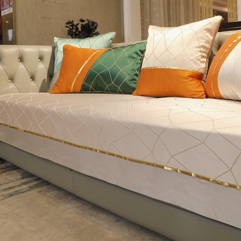 Sofa cushion light and luxurious minimalist modern Fashion luxury Nordic cloth Anti-Slip All Season Universal Cushion Cover