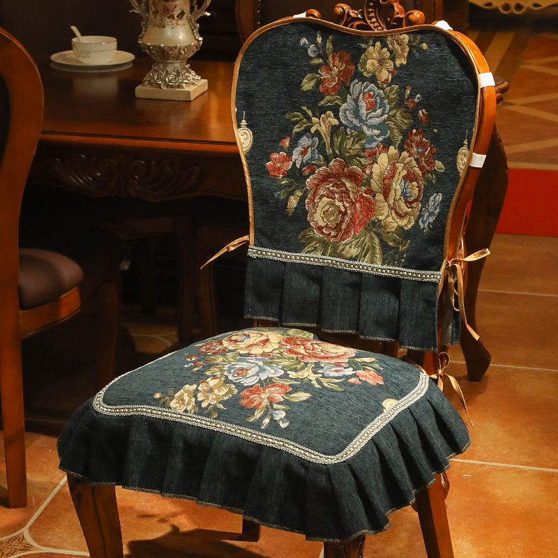European-style dining chair cushion chair seat cushion anti-slip winter thickness fourth season general detachable cloth cover