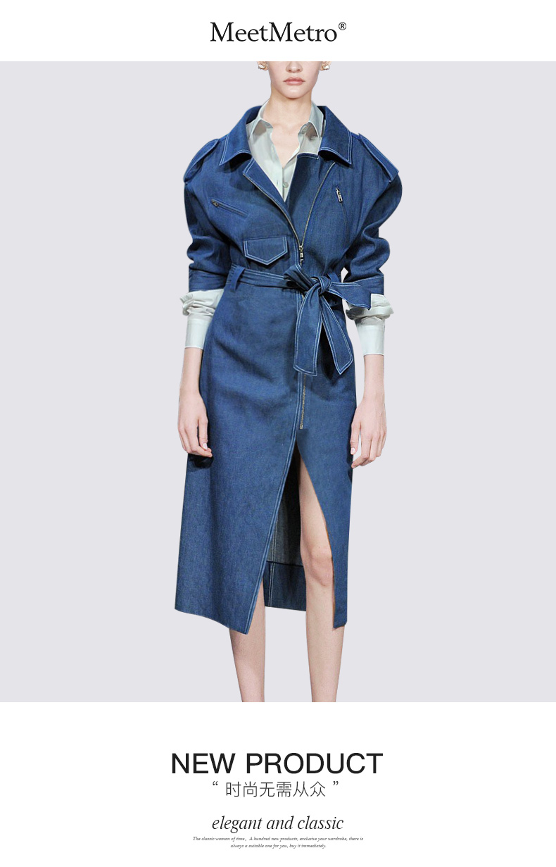 Trench pour femme MEETMETRO en Coton - Ref 3227538 Image 10