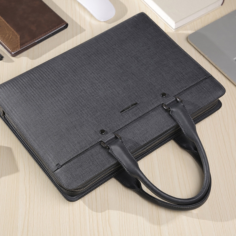 Fashion men's bag New cowhide bag men's hand Business bag business Hand bag men's business leisure horizontal