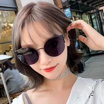 Qin Lan with the same 2021GM sunglasses female Korean version of the tide retro cat eye sunglasses anti-UV net red
