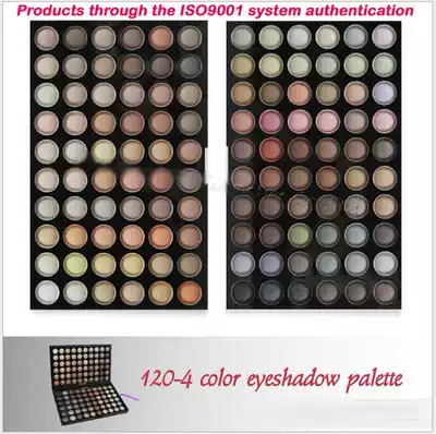 Big factory brand tail single 120 color eye shadow Europe and the United States hot sale high-quality warm color earth color matte makeup plate