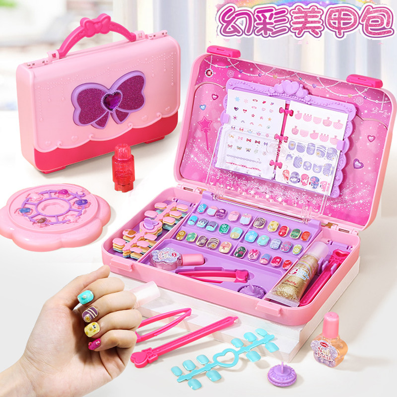 Zhuzhu's secret magic nail suit Xiaoling toys same girl children's pig nail polish handmade