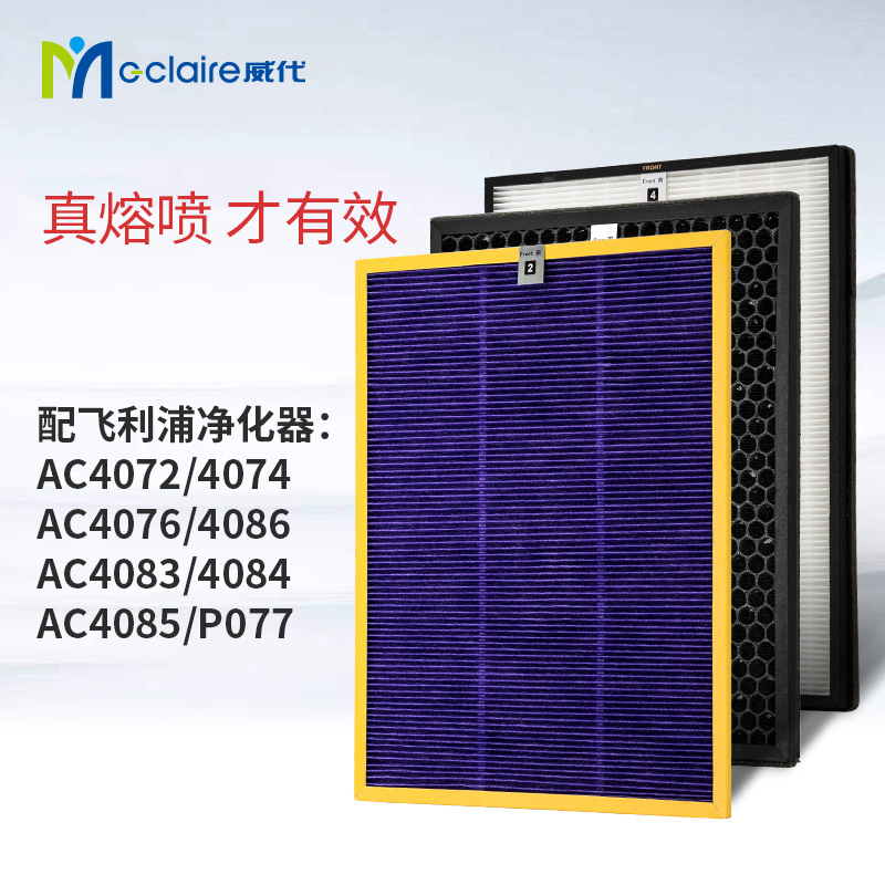 Filter with Philips Air Purifier AC4072 AC4074 Filter element 4141 4143 4144