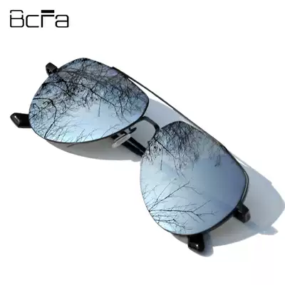 Men's sunglasses male big frame trendsetter driving HD polarized irregular toad mirror sunglasses driver driving mirror