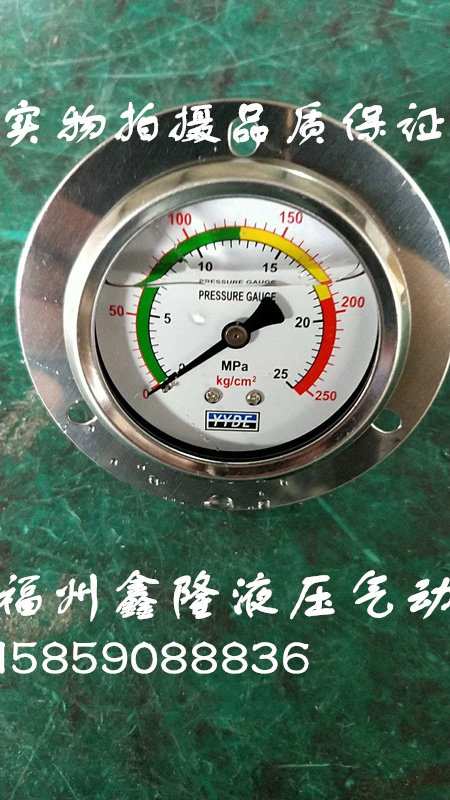 Seismic pressure watch YN60 hydraulic meter YN-60ZT0-10 16 25 40 60MPA axial band