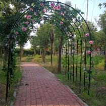 New European-style wrought iron arch cherry blossom door garden decoration flower rack wrought iron gardening climbing rattan flower rack support custom