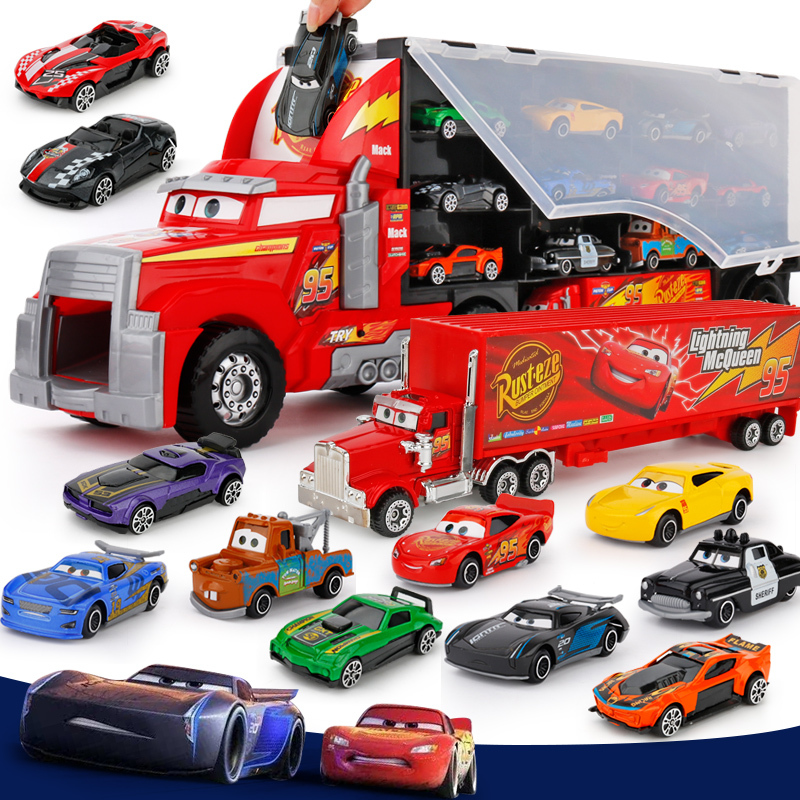 Cars Movie Uncle Mcqueen Container Truck Children's Alloy Toy Car Simulation Lightning Mcqueen Toy for Boys Cars Movie Uncle Mcqueen Container Truck Children's Alloy Toy Car Simulation Lightning Mcqueen Toy for Boys