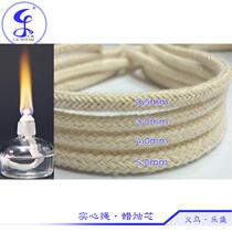 1 3-2-3-4-5-6-8-10mm pure cotton rope smokeless wick rope eco-friendly pure cotton solid round cotton rope