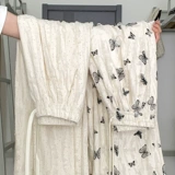 Белые тонкие штаны для отдыха, высокая талия, подходит для подростков