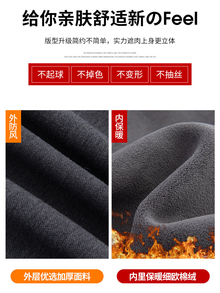 White Fleece-Lined Sweatpants for Women, Winter 2025 New Style, Casual Petite Straight-Leg Joggers, Slim-Fit Banana Wide-Leg Pants