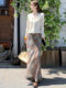 ສີນ້ຳຕານ Leopard Print Fishtail Skirt Women's Summer Thin 2026 New Style Small Waist High Temperament Elegant Hip Cover Long Skirt