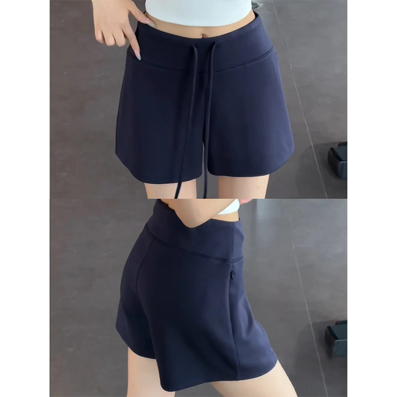 American-Style Sports Shorts for Women, Summer 2026 New High-Waisted Casual Wide-Leg Mid-Length Shorts for Petite Figures, Fitness Yoga Pants