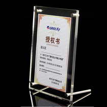 High transparent acrylic A4 billboard splint wall hanging poster Single double plexiglass clip frame A4 display card
