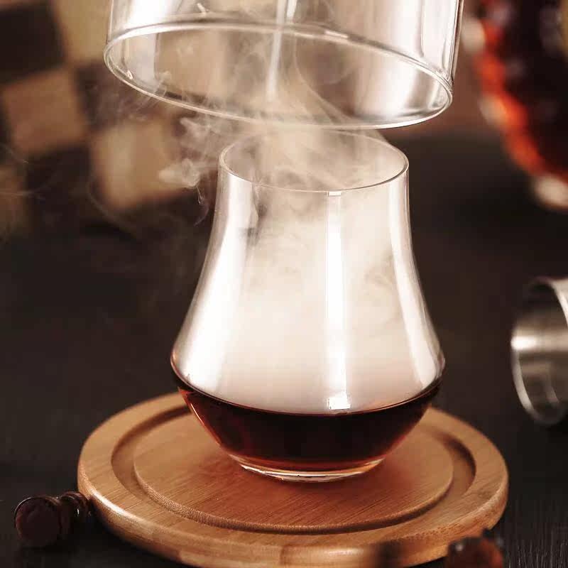 Molecular Cocktail Hood Conditioning Wine Smoked Hood Molecular Cuisine Smoked Lid With Base