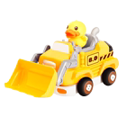 B.Duck小黄鸭unifun遥控汽车挖掘机男孩电动挖土工程赛车宝宝玩具