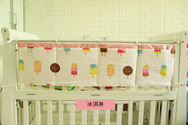 Crib bedside hanging bag storage cotton hanging bag bedside storage bag diaper bag