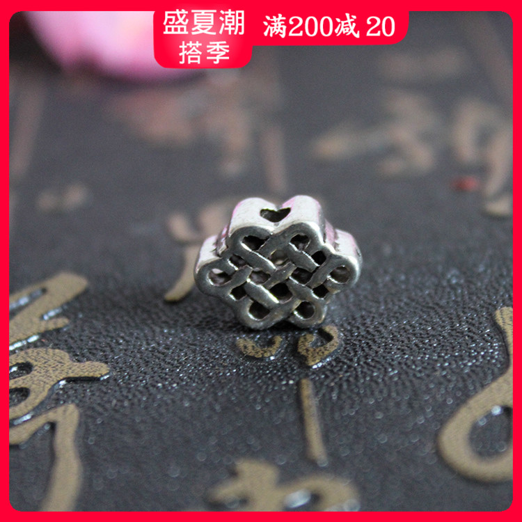 DIY Tibetan silver ornament accessory size Number of tee back Cloud suit Buddha Pearl Accessories China Knot small and medium size