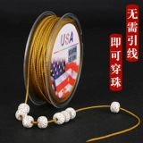 Эластичные плетеные четки из круглых бусин, износостойкие бусины ручной работы, четки бодхи, браслет из красной нити