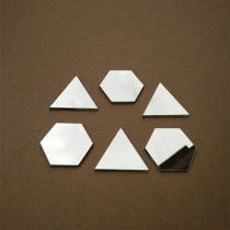 Childrens hand-made lens acrylic triangle hexagonal small mirror is safe and small mirror without cutting hands