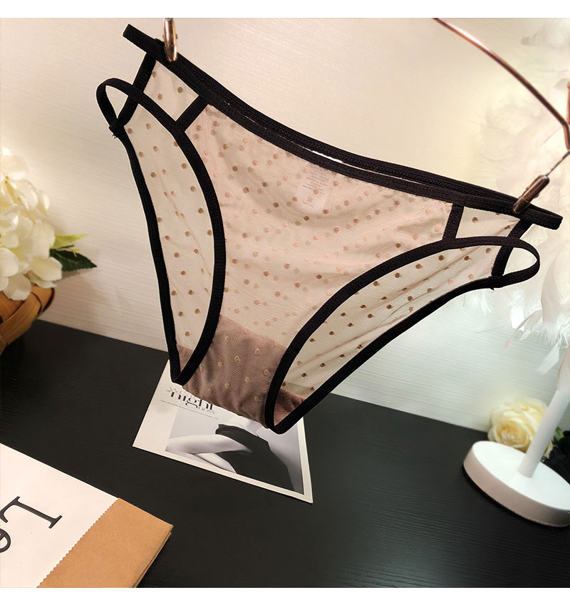 物 Quần lót ren nhẹ gợi cảm Phụ nữ Cotton eo thấp Tóm tắt thoải mái lưới trong suốt sịp