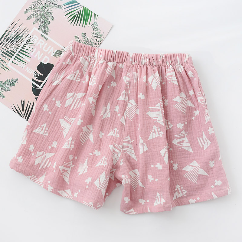 Đàn ông và phụ nữ cặp vợ chồng ngủ quần mùa hè ngủ bông vải crepe mỏng phần lớn kích thước lỏng nhà quần short cotton - Quần tây quần tây nữ lưng cao