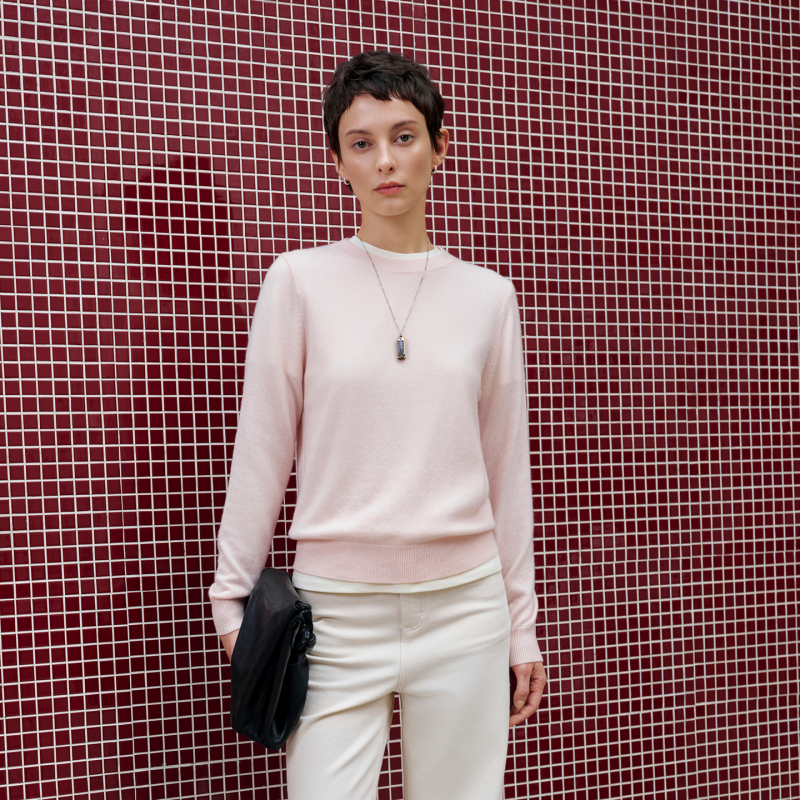 【Sincere Creation】Baby Cashmere Sweater for Women, Pullover, Casual, Autumn/Winter 2026 New Product, Round Neck Cashmere Knitwear 【Sincere Creation】Baby Cashmere Sweater for Women, Pullover, Casual, Autumn/Winter 2026 New Product, Round Neck Cashmere Knitwear