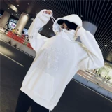 Tide, осенняя белая флисовая толстовка с капюшоном, 2020 года, в корейском стиле, увеличенная толщина
