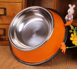 Стальная сталь для собак бассейн для собак золотые волосы горшка для собак плюшевые продукты Pet Dog Bow