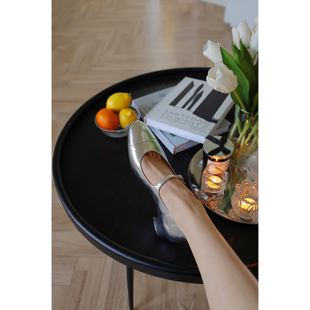 IORExGS designer original 2023 summer new mirror pie Marie Jane single shoe in the heel bauxi sandals