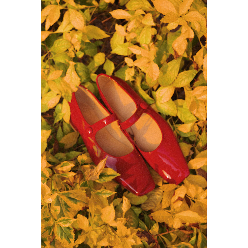 IORE × GS gross cat autonomy Temperament Brief Bull Leather Lacquer Leather Mary Rare 2022 new square head low heel single shoe