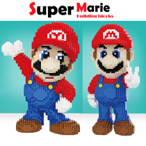 3D stereo jigsaw block diamond small particles adult childrens puzzle toy Mario Super Mary