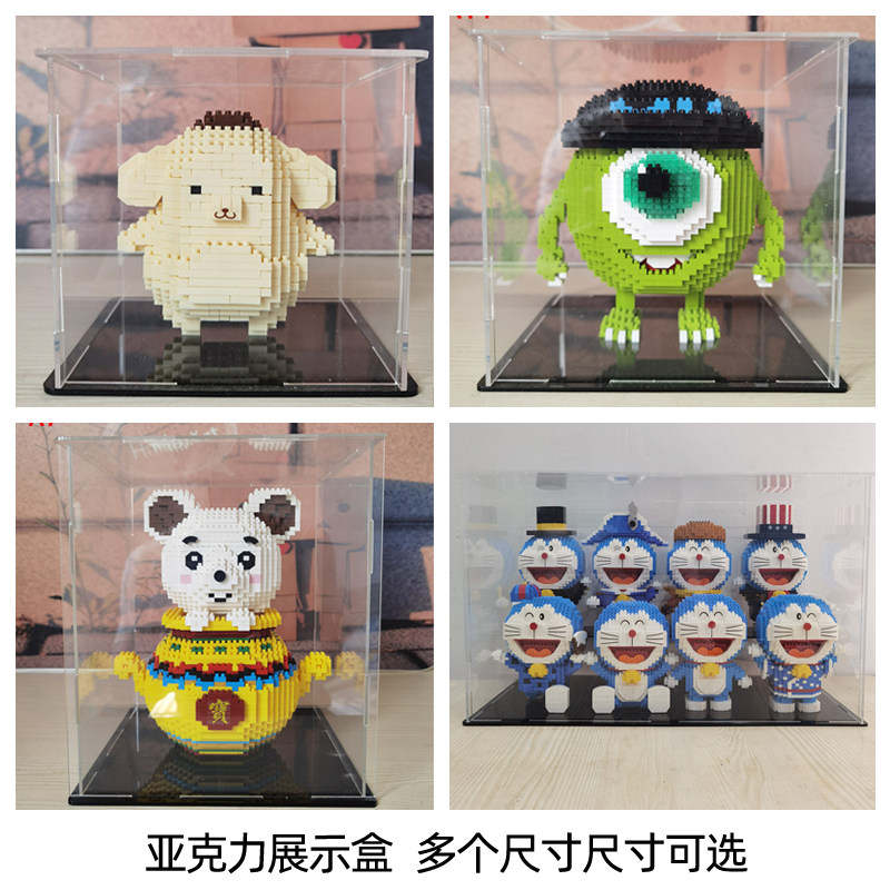 Building Show Box Acrylic Dust Sheet Transparent Flat Puzzle Model Collection Box Handmade Collection Box Assembly