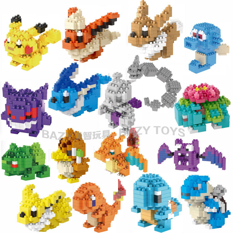 Pokémon Miniature Building Blocks Diamond Small Particles Adult Girl Pokemon Pocket Children's Assembled Toys