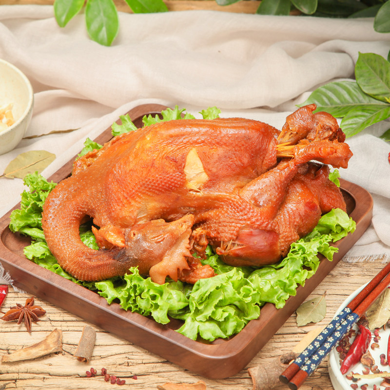 Bayberry roast chicken 850g cooked grilled chicken whole vacuum ready-to-eat Yu Jinghong spiced braised smoked chicken Benxi specialty