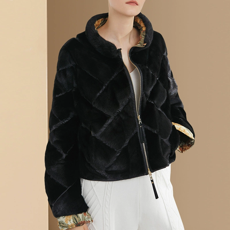 Mùa đông 2019 mới của phụ nữ ga châu Âu áo khoác lông chồn màu rắn của phụ nữ - Faux Fur