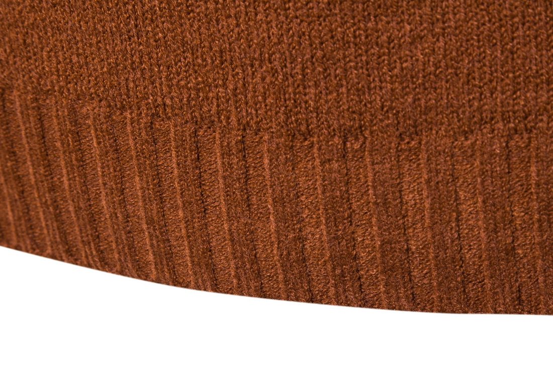 Herre striktrøje med høj hals strik til efterår og vinter_voghion.com